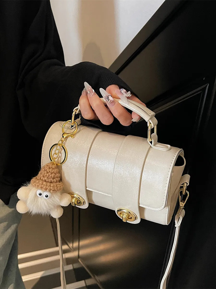 Elegant Women's Soft PU Boston Crossbody Bag