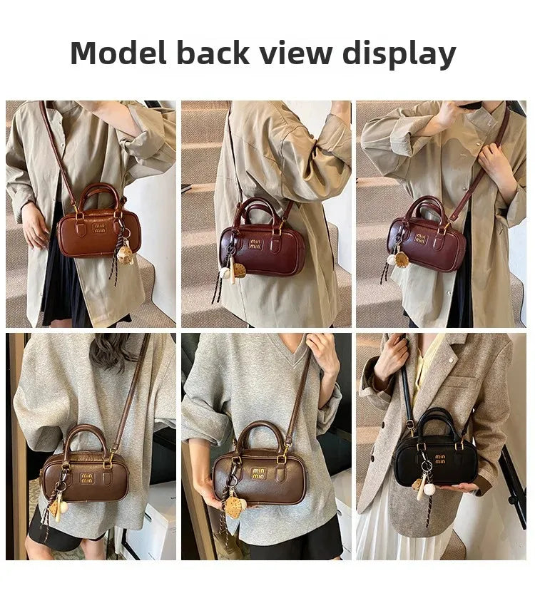 Elegant Retro Women's Crossbody Bowling Bag