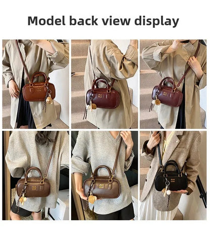 Elegant Retro Women's Crossbody Bowling Bag
