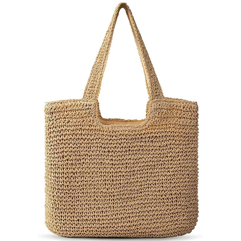 Exquisite Woven Straw Beach Tote for Women