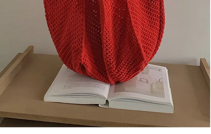 Exquisite Handwoven Retro Knit Tote Bag