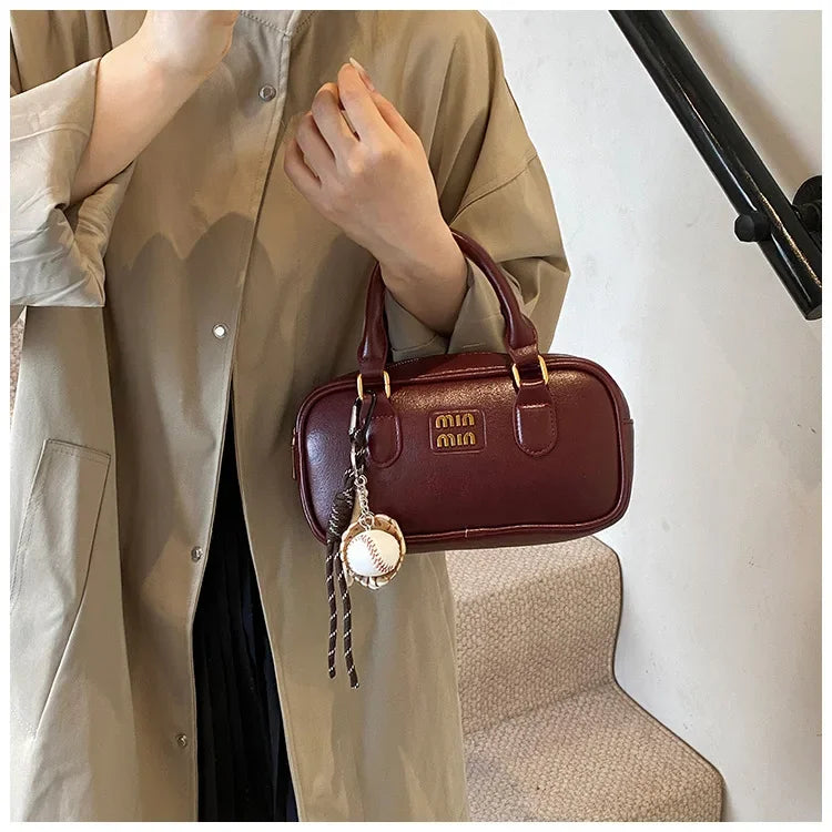 Elegant Retro Women's Crossbody Bowling Bag