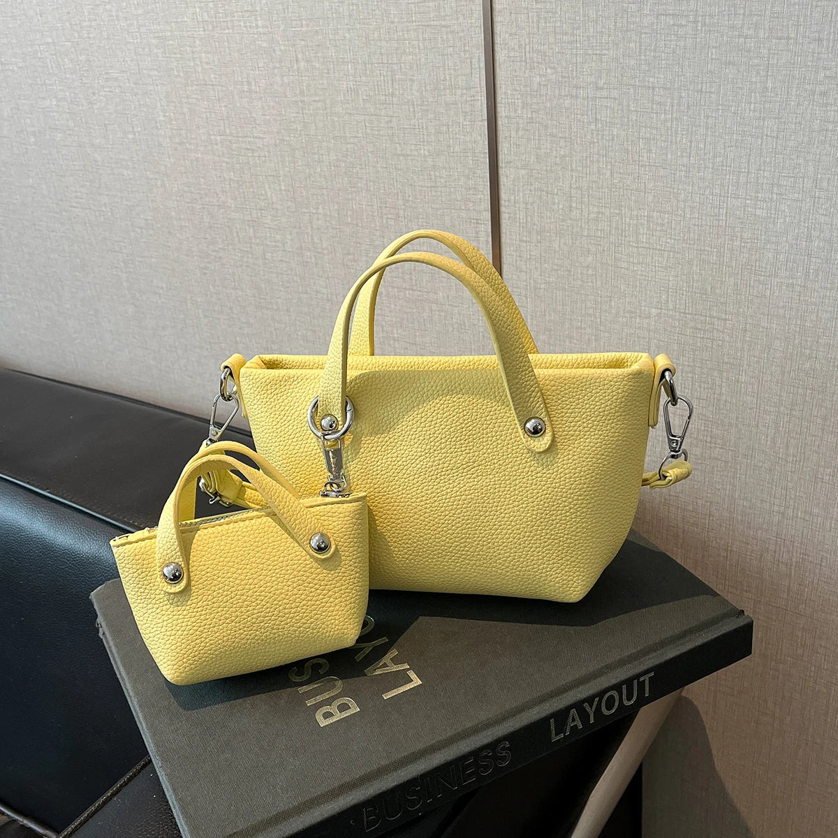 Exquisite 2-Piece Bucket Crossbody Bags for Women