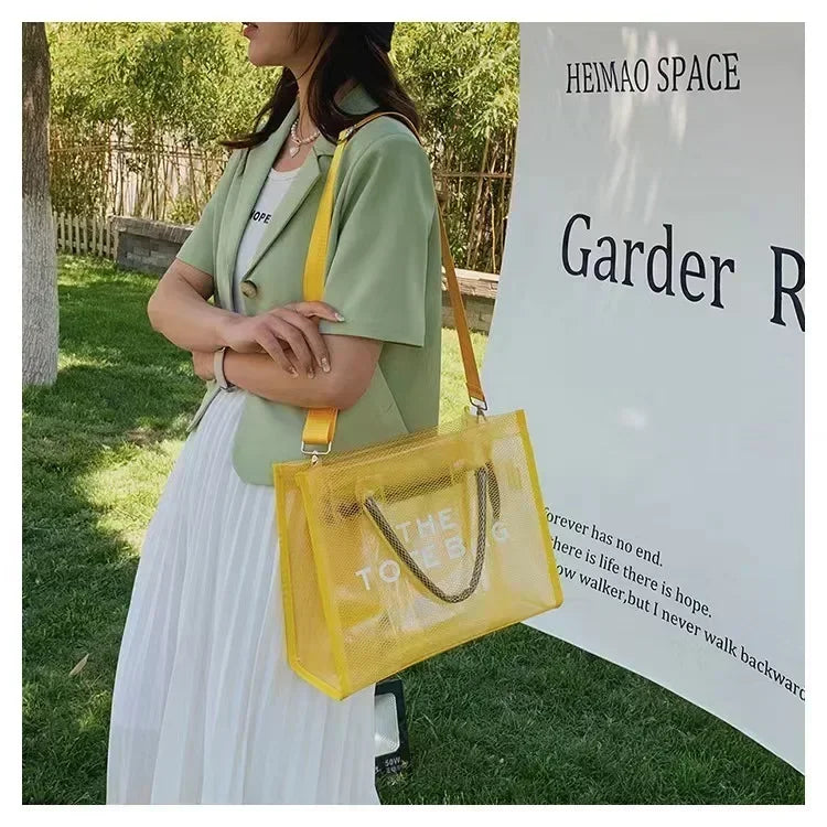 Elegant Transparent PVC Women's Tote Bag