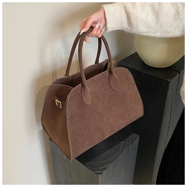 Exquisite Vintage Top-Handle Tote for Autumn Elegance