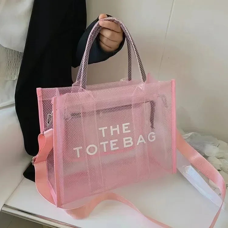 Elegant Transparent PVC Women's Tote Bag
