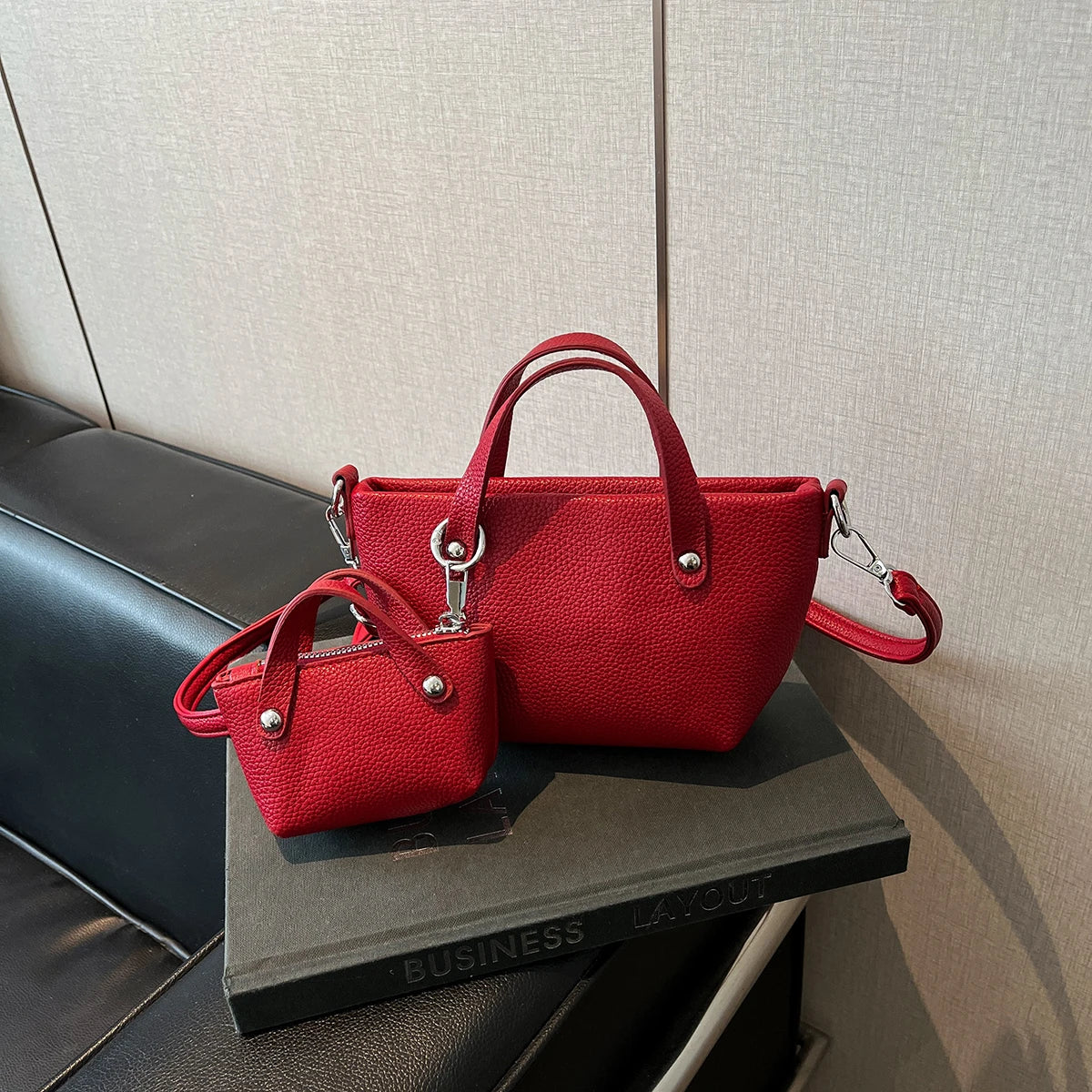 Exquisite 2-Piece Bucket Crossbody Bags for Women
