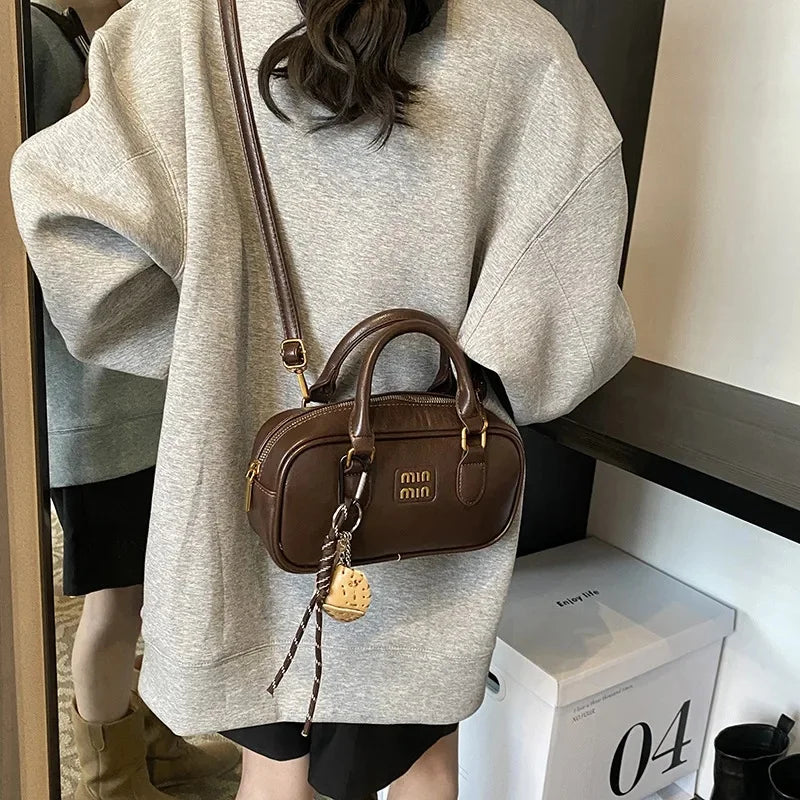 Elegant Retro Women's Crossbody Bowling Bag