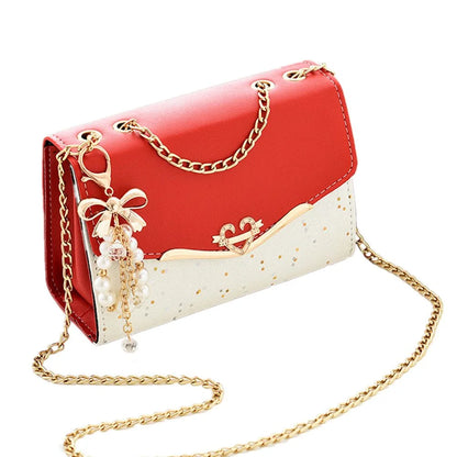 Exquisite Sequin Shoulder Bag with Tassel Charm