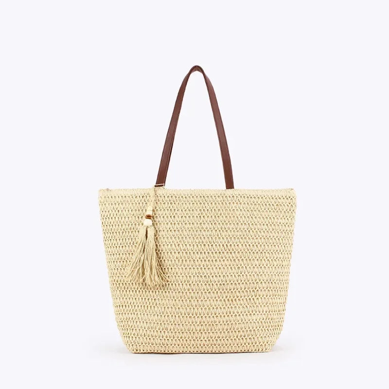 Exquisite Oval Trapezoidal Woven Handbag for Stylish Women