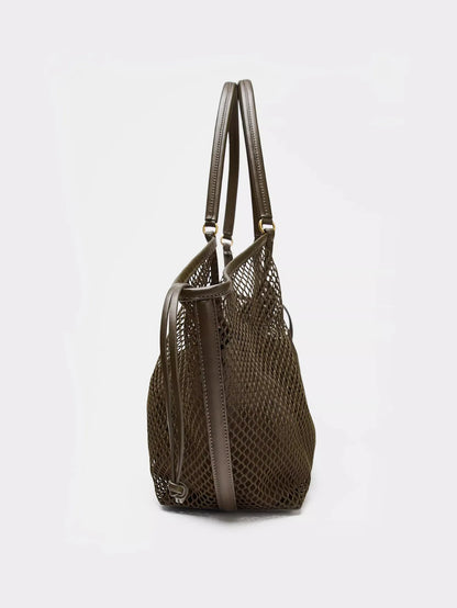 Exquisite Mesh Beach Tote Bag for Women