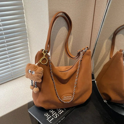 Elegant Retro Women's Shoulder Bag - Autumn Collection