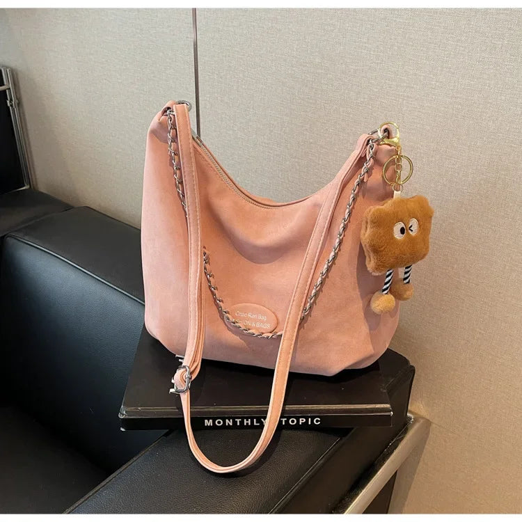 Elegant Retro Women's Shoulder Bag - Autumn Collection