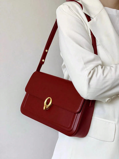 Exquisite Women's Retro Baguette Shoulder Bag