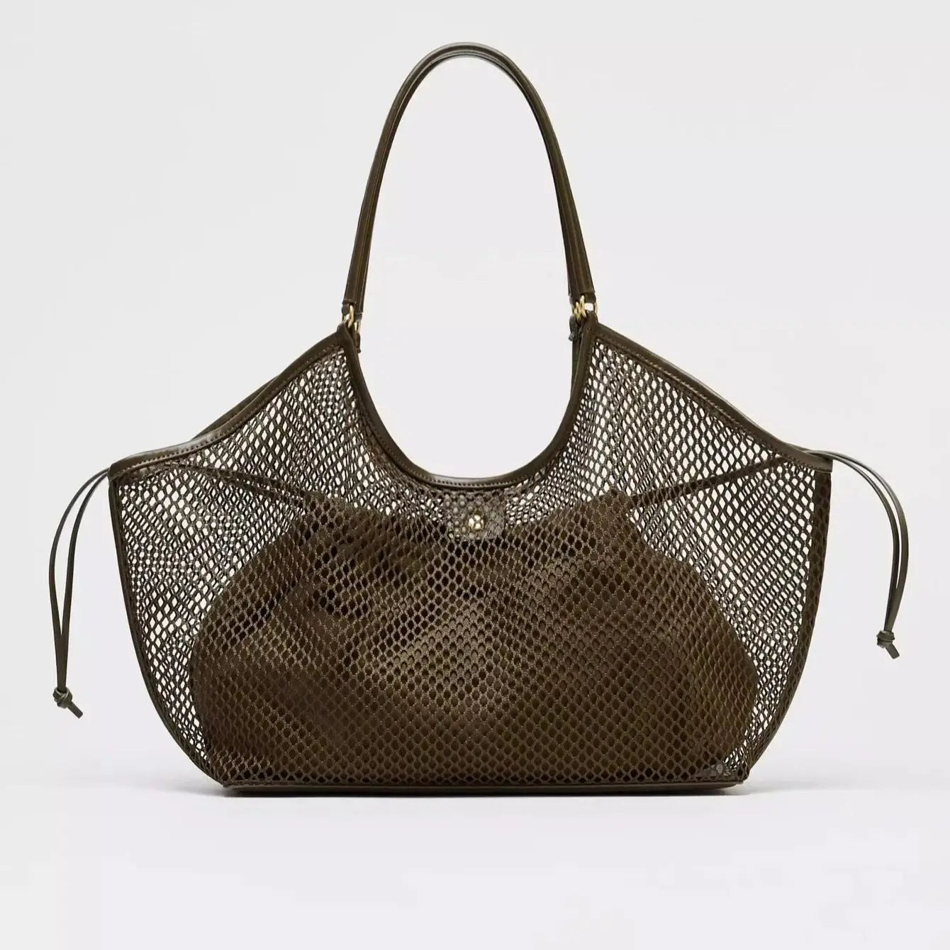 Exquisite Mesh Beach Tote Bag for Women