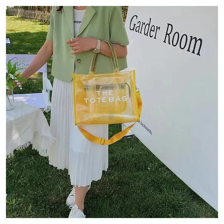 Elegant Transparent PVC Women's Tote Bag