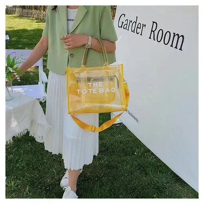 Elegant Transparent PVC Women's Tote Bag