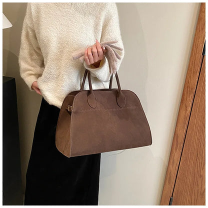 Exquisite Vintage Top-Handle Tote for Autumn Elegance