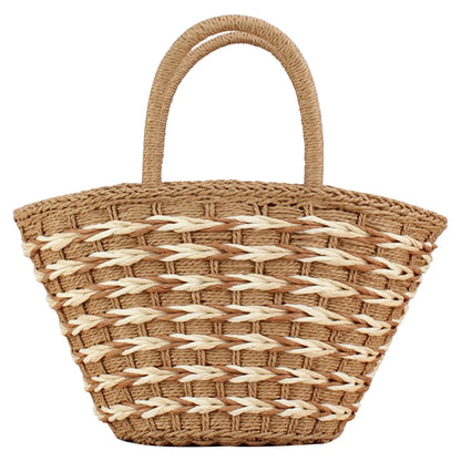 Elegant Handwoven Straw Tote Bag for Women