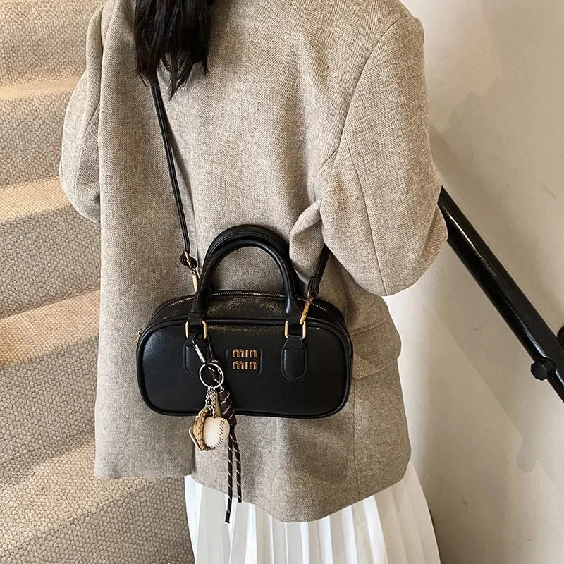 Elegant Retro Women's Crossbody Bowling Bag