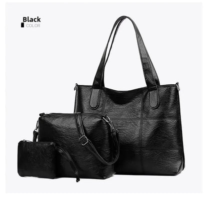 3-Piece Fashionable Women's Shoulder Bag Set