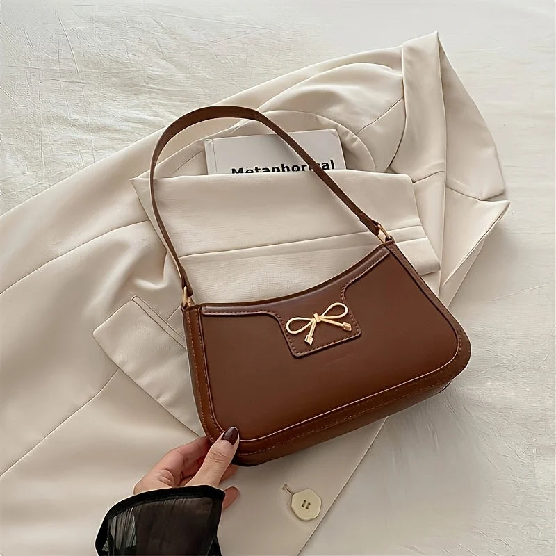 Exquisite Bowknot Shoulder Bag - Timeless Elegance