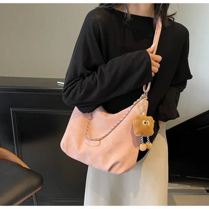 Elegant Retro Women's Shoulder Bag - Autumn Collection