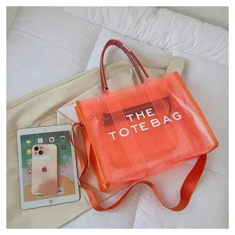 Elegant Transparent PVC Women's Tote Bag