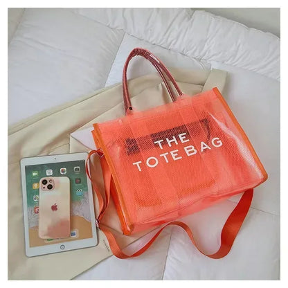 Elegant Transparent PVC Women's Tote Bag