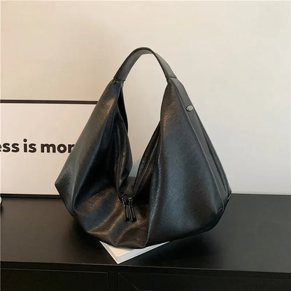 Exquisite Soft Leather Hobo Shoulder Bag for Women