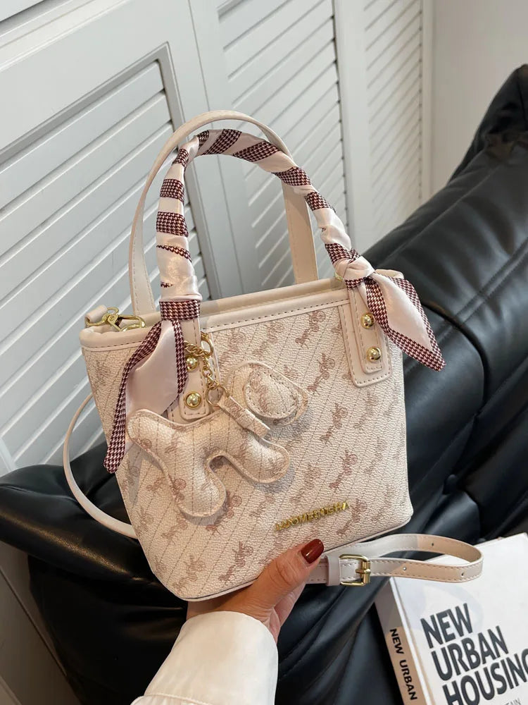 Elegant Korean Style Women's Bucket Bag