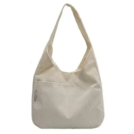 Elegant Corduroy Women's Tote Bag - Chic & Spacious