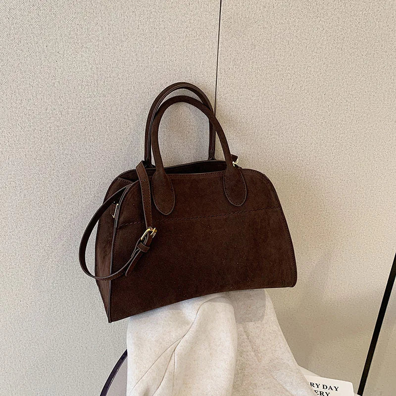 Exquisite Vintage Top-Handle Tote for Autumn Elegance