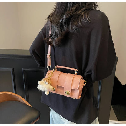 Elegant Women's Soft PU Boston Crossbody Bag