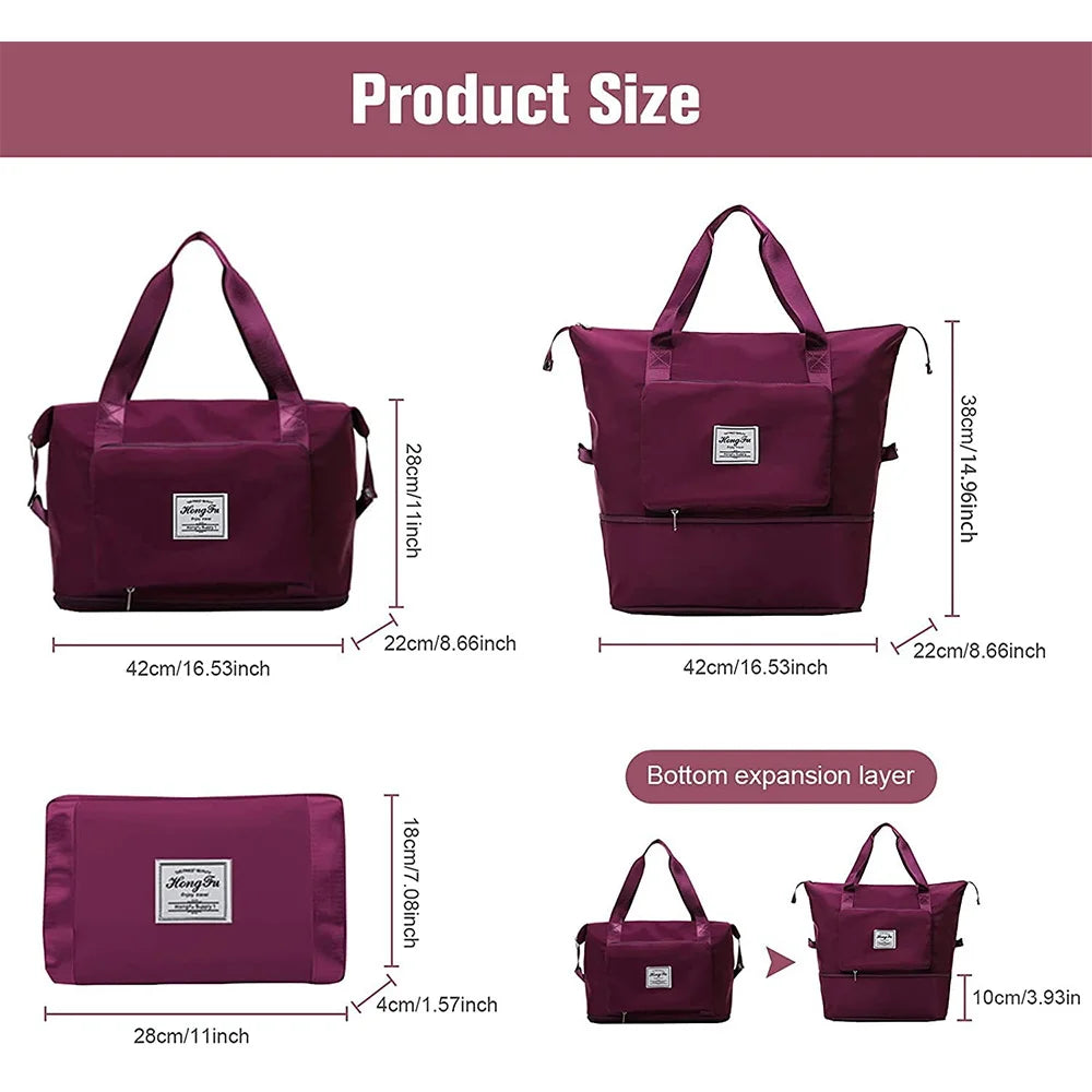 Elegant Women's Waterproof Travel Tote Bag