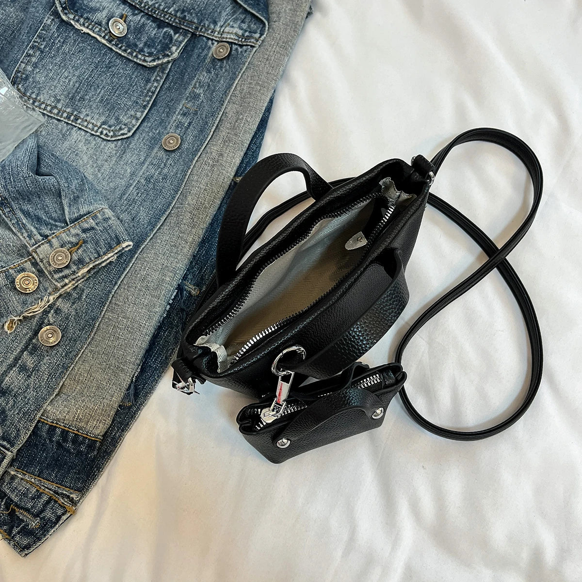 Exquisite 2-Piece Bucket Crossbody Bags for Women