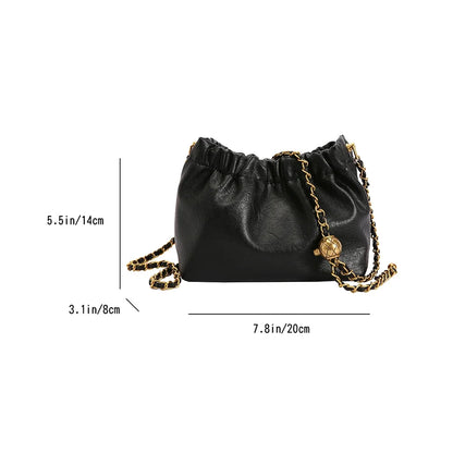 Exquisite Women's Chain Shoulder Bag - Elegant Cloud Design