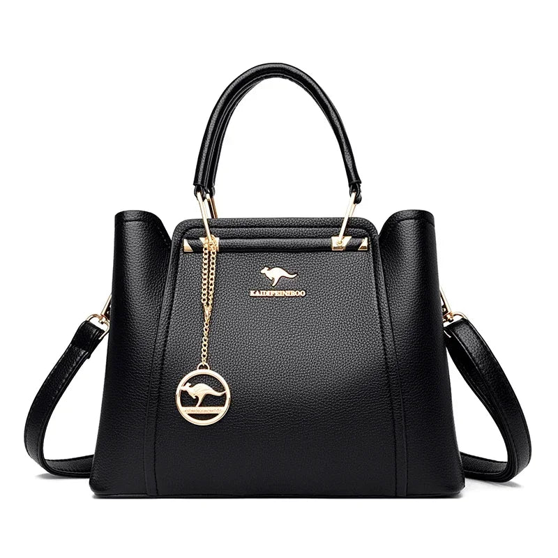 Exquisite Designer Leather Tote - Women's Luxury Handbag