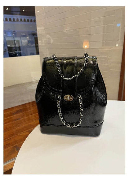 Elegant Korean Style Women's Chain Shoulder Bag