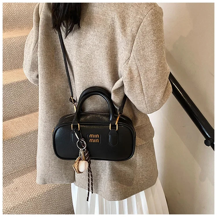 Elegant Retro Women's Crossbody Bowling Bag