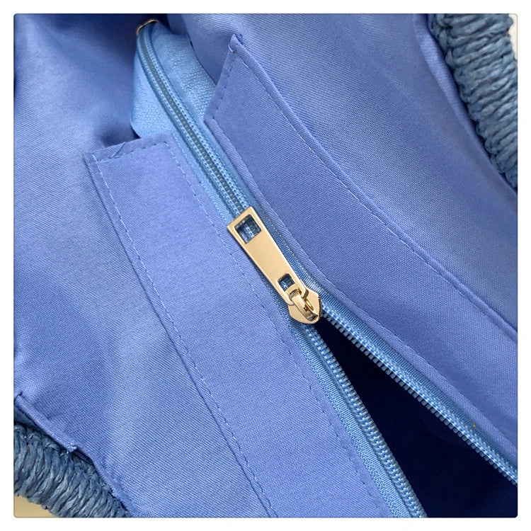 Elegant Straw Tote Bag - Versatile Designer Style