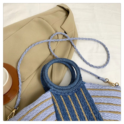 Elegant Straw Tote Bag - Versatile Designer Style