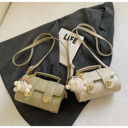 Elegant Women's Soft PU Boston Crossbody Bag
