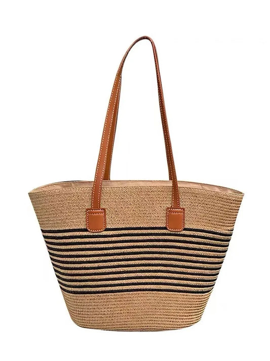 Elegant Striped Summer Tote Bag for Women