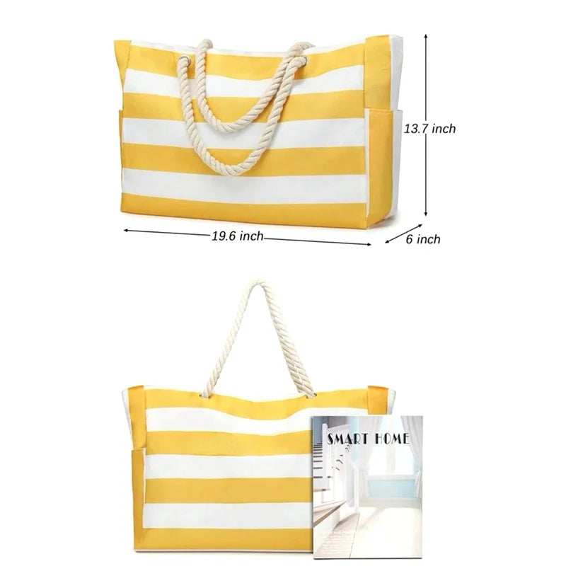 Elegant Waterproof Beach Tote for Women