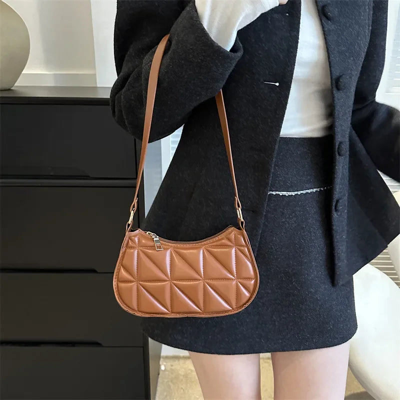 Elegant PU Leather Shoulder Bag - Timeless Fashion