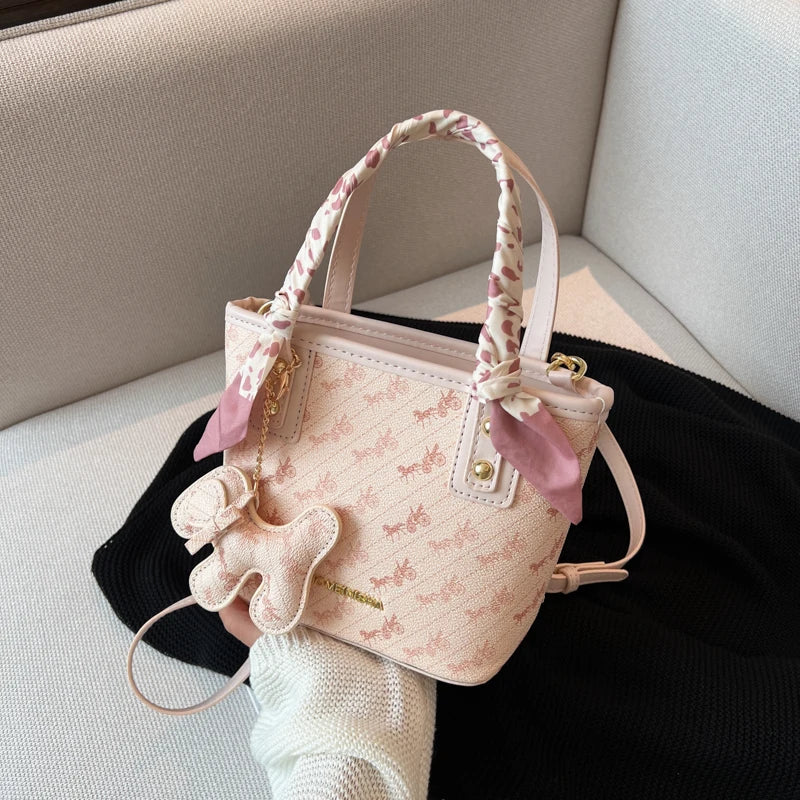 Elegant Korean Style Women's Bucket Bag