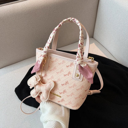 Elegant Korean Style Women's Bucket Bag