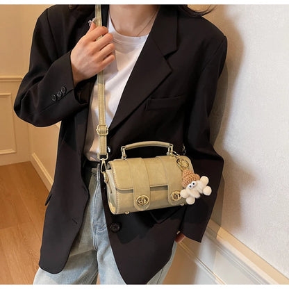 Elegant Women's Soft PU Boston Crossbody Bag