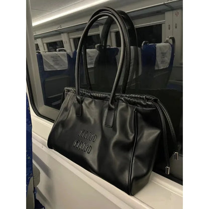 Exquisite PU Leather Women's Tote - Large Capacity & Waterproof